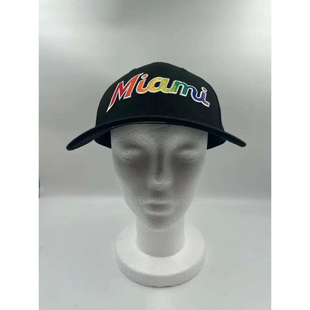 New Era Miami Marlins City Pride Month Edition 9FIFTY Snapback 950 Hat LGBT New
